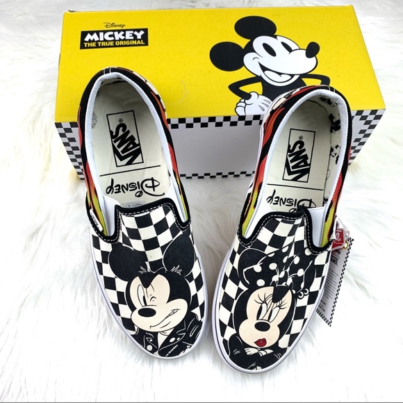 Vans Shoes - Vans Mickey and Minnie Classic Slip Ons